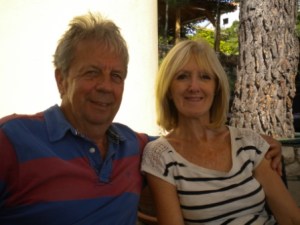 pam and alan and beer